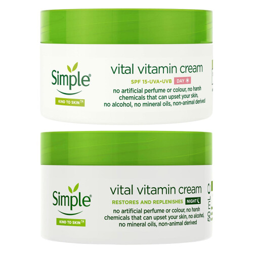 Simple Simple Day SPF15 & Night Cream 6Pack Each