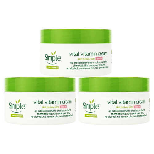 Simple Simple Day Cream SPF15 50ml 3 Pack