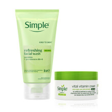 Simple Refresh Facial Wash + Night Cream