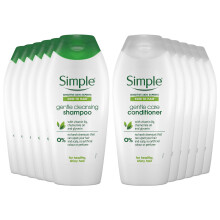Simple Hair Shampoo & Conditioner 6x400ml