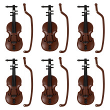 6St Mini Viool Plastic Decor Poppenhuis & Miniatuurs Accessoires