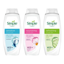 Simple Shower Gel Bundle 675ml 4 Pack Each
