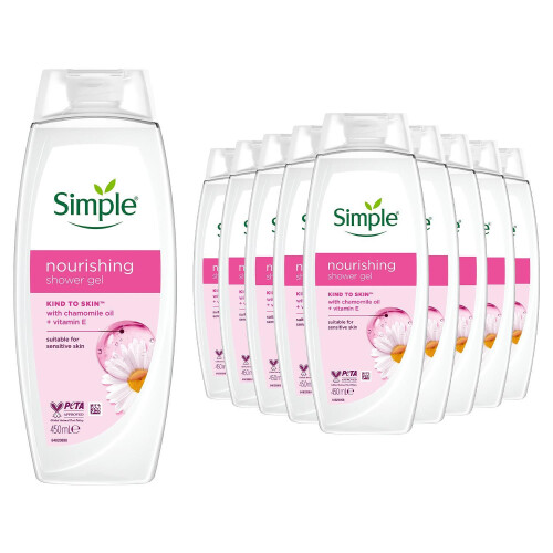 Simple Simple Nourishing Shower Cream 450ml 12 Pack