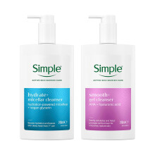 Simple Smooth + Hydrate Face Wash Set