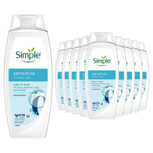 Simple Sensitive Shower Gel 450ml 24 Pack