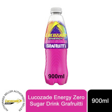 Lucozade Energy Zero Sugar Grafruitti Drink Vitamin B3 900ml
