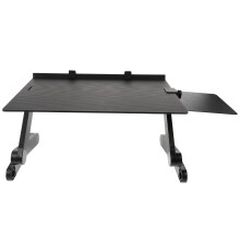 Zwarte Laptopstand Aluminium Voor Koeling En Ergonomisch Gebruik