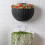 Garden Wall Mounted Flower Pot Handmade Hanging Modern-Black 10