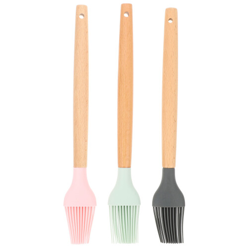 3St Siliconen Basting Kwasten Voor Barbecue En 1