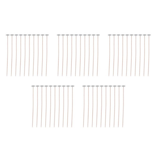 500 Peças ECO Pavios para Velas de Soja, Pavio de Vela Pré-Encerado de 8 Polegadas para Fabricação de Velas, Pavio de Vela Grosso com Base
