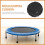 1Trampoline Vervangmat Zwart Multifunctioneel En Stevig PP 6