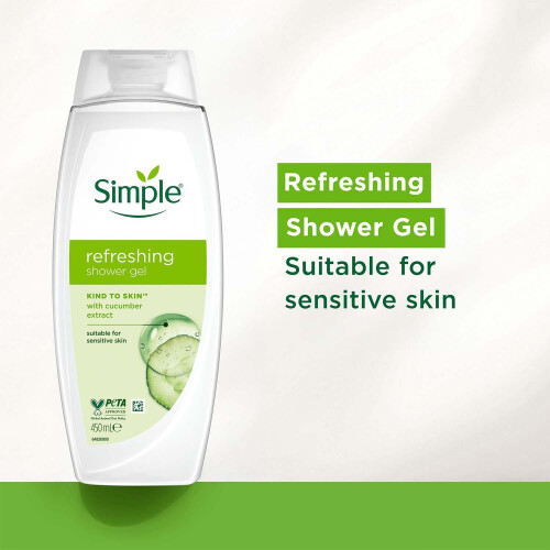 Simple Simple Refreshing Shower Gel 450ml 24 Pack 1