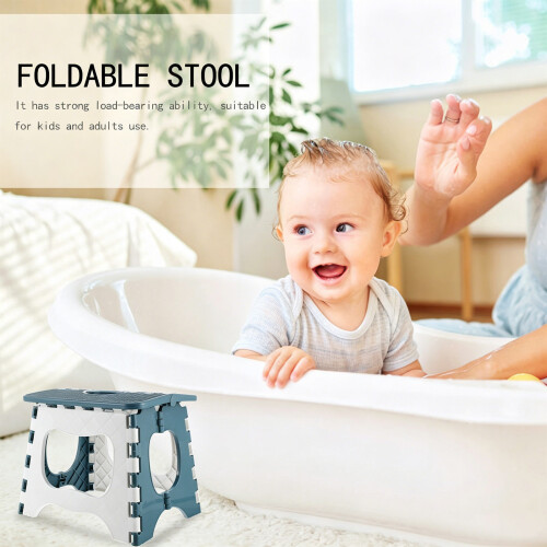 1X Blauwe Plastic Foldable Met Ergonomische Handgreep 2