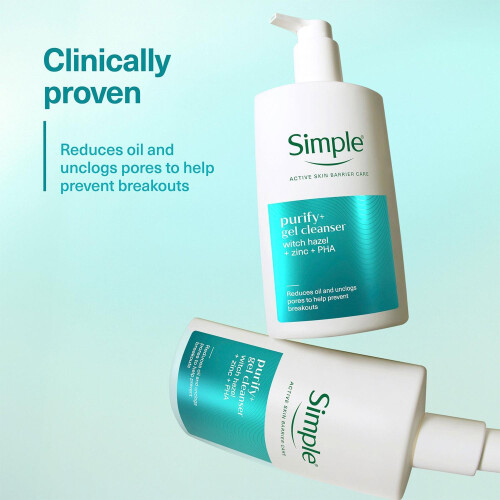 Simple Simple Purify+ Gel Cleanser 240ml 6 Pack 1