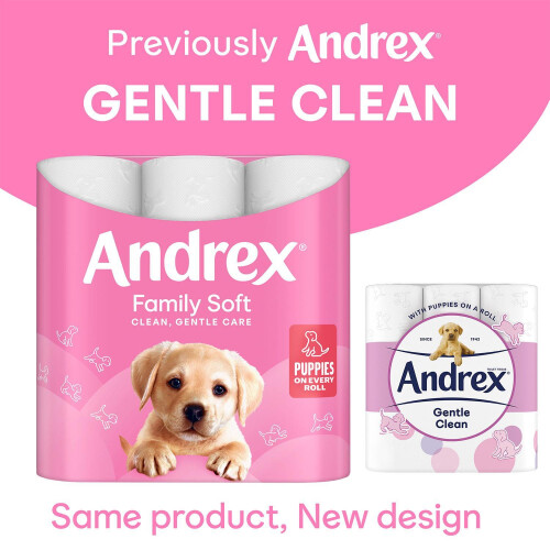 Andrex Andrex Gentle Clean Toilet Tissue, 135 Rolls 1