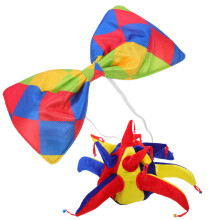 1Set Clown Hoed En Strik Stof Lichtgewicht Feest Accessoires