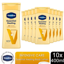 Vaseline Intensive Care Body Lotion Essential Healing for Dry Skin 400ml, 10 Pack
