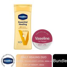 Vaseline Essential Healing Body Lotion & Lip Therapy Duo 400ml + 20g