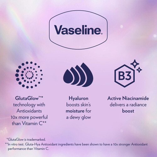 Vaseline Vaseline Gluta-Hya Lotion Bundle Dewy, Overnight & Flawless Glow, 2 Pack 1