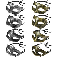 8St Maskers Voor Halloween En Gemaskerd Bal Diverse Kleuren