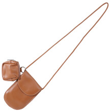 1Mode PU Leren Phone Pouch Bruin En Reis