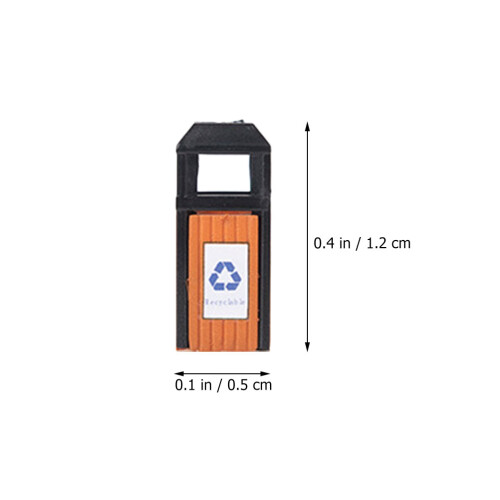 5St Mini Afvalbak ABS Decoratief Voor DIY Model En Landschap 1