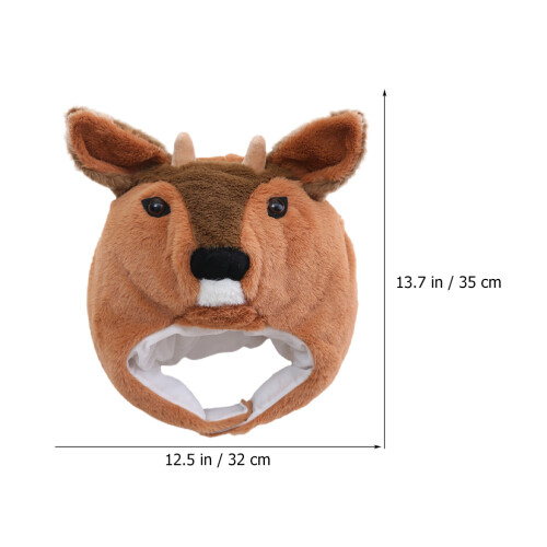 1Bruine Roe Deer Hoed Cartoon Accessoire 1