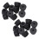 20 Pcs 21 x 12 mm Conical Recessed Foot Feet Rubber Buffer Material: Rubber 1