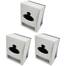 3X Table Top Restaurant Tissue Dispenser Napkin and Toothpick Holder Paper Roll Holder for Hotel