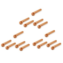 15 Pcs Wooden Coffee Scoop and Bag Clip Measure Spoon 2-In-1 Bags Sealer Measuring Spoon for Beans,Espresso Coffee,Tea