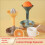 Presse-agrumes manuel compact avec poignée confortable,-Rose 9