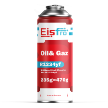 Eisfro Kältemittel Ersatz für R1234yf Auto Klimaanlage – Gas Nachfüllung für Fahrzeuge ab 2016 | 1x Dose 235g Klimagas