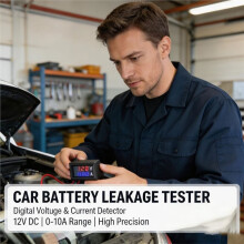 Automotive Battery Drain Tester - Hidden Battery Issues with Our Digital Display Car Draw Test Tool & Leakage Detector