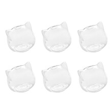 6X Cat Shaped Glass Vase Hydroponic Plant Flower Vase Terrarium Container Pot Decor Art Gift