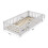 (Single, White) Kids Single Bed Frame, Padded Headboard with Wood Slat Support Base 8
