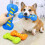 3 Stück Gummi-Hundespielzeugknochen mit quietschender 8