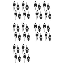 40 Pieces Metal Cork Blank Wine Stopper Kit Reusable Wine Stopper Insert Set Hardware for Wedding Wine Party Bar Turning