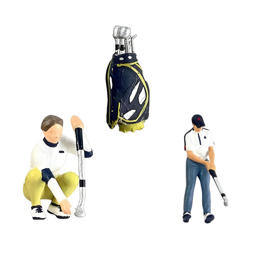 Realistic Golf Player Figure Model 1:64 Scale Hand-Combo 1