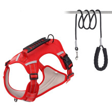 Dog Training Harness Reflective Vest Training Vest Heavy-Red XS