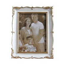 Elegant Resin Photo Frame Antique Design European-Sand 5 inches