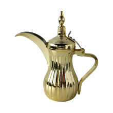 Classical Arabian Design Stainless Steel Dallah-Gold 40OZ