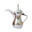 Multipurpose Middle Eastern Dallah Coffee Pot-Silver 32OZ 1