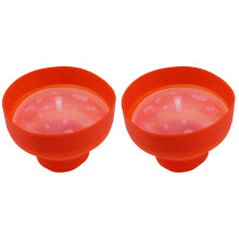2X Popcorn Mikrowelle Silikon Faltbare Rote Küche Einfache Werkzeuge Diy Popcorn Eimer Schüssel Maker mit Deckel