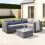 Charles Bentley Charles Bentley Rattan Corner Sofa & Coffee Table - Grey 10