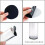 Black Adhesive Back  Sheets Fabric Sticky Back Sheets Self-Adhesive Durable and Water Resistant, 20 PCS 6