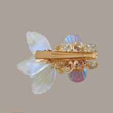 (1) Pearl Goldfish Hair Clip for Women Gift