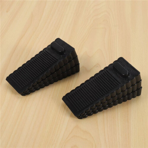 12 Pack  Rubber Wedge - Sturdy and Stackable Door Stoppers - Slip-Resistant Rubber Door Stop Works  All 1