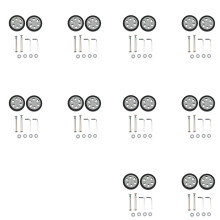 20X Luggage Accessories Wheels Aircraft Suitcase Pulley Rollers Mute Wheel Wear-Resistant Parts Repair 55X12mm