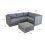 Charles Bentley Charles Bentley Rattan Corner Sofa & Coffee Table - Grey 9