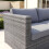 Charles Bentley Charles Bentley Rattan Corner Sofa & Coffee Table - Grey 7